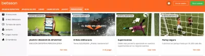 Betsson Mexico - Lista de otras promociones